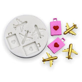 Molde Silicona Aviones Y Equipaje